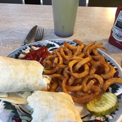 Cranberry Lake Stone Manor - By far the best, the BEST buffalo chicken wrap I have ever had. Perfect balance of everything. and the curly fries. Delishh!'
