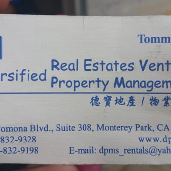 Diversified Property Management - This is the card they gave me - Property Management Near Me - Monterey Park, California Diversified Property Management - This is the card they gave me - Property Management Near Me - Monterey Park, California