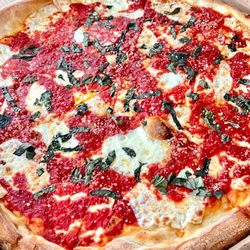 Bala's Pizza - Grab a glass of red wine and.. (･‿･) /ﾟ*:｡ﾟ let's dig in to a slice of crispy NY style #Margherita @ the neighborhood #Bala'sPizza