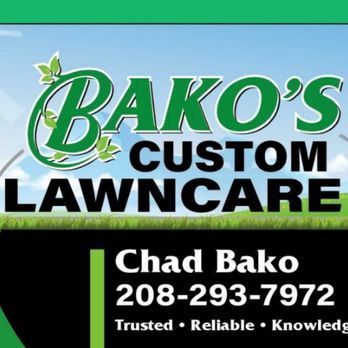 Bako's Custom Lawn Care - a picture of a business card - Lawn Services Near Me Bako's Custom Lawn Care - a picture of a business card - Lawn Services Near Me