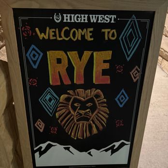 Rye - welcome sign - Comfort Food Near Me - Appleton, Wisconsin