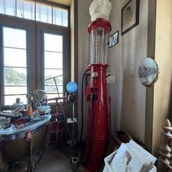 Curious Interests Antiques - Antique gas pump