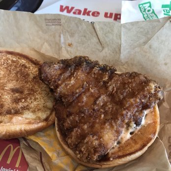 McDonald's - a fried chicken sandwich and a half eaten sandwich - Coffee & Tea Near Me - Ft. Myers, Florida McDonald's - a fried chicken sandwich and a half eaten sandwich - Coffee & Tea Near Me - Ft. Myers, Florida