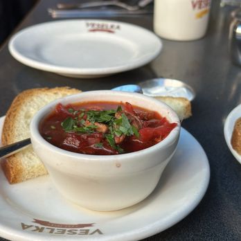 Veselka - Ukrainian Borscht - cup - Ukrainian Near Me - New York, New York Veselka - Ukrainian Borscht - cup - Ukrainian Near Me - New York, New York
