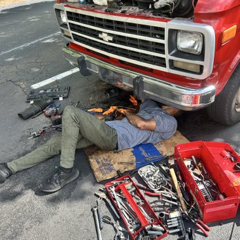 Trinity Mobile Mechanics - Also, Michael replacing a power steering pump on a 1992 Chevy G 30 - Auto Repair Near Me