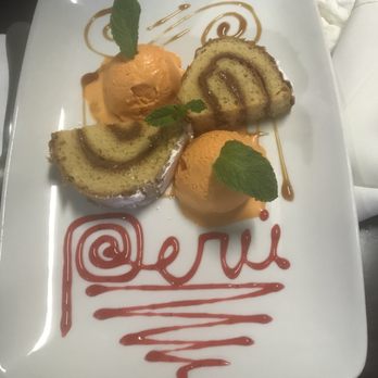 El Incomparable Peruvian Cuisine - Dessert el Incomparable with the lucma ice cream (exotic fruit in Peru) - Peruvian Near Me - Reseda, California El Incomparable Peruvian Cuisine - Dessert el Incomparable with the lucma ice cream (exotic fruit in Peru) - Peruvian Near Me - Reseda, California