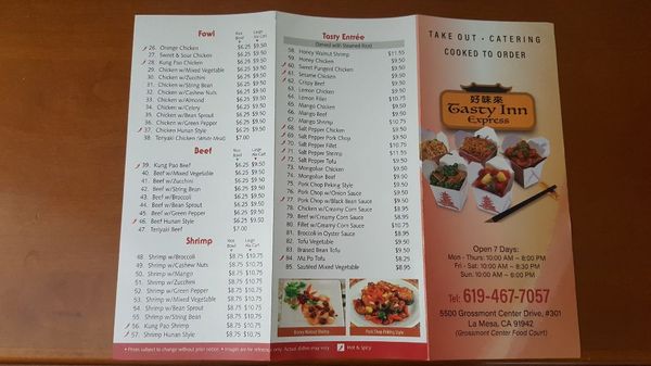Menu photo 6 Tasty Inn Express La Mesa, CA