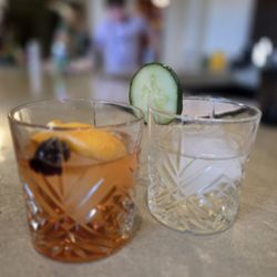 Buffalo trace old fashioned and a gin old fashioned