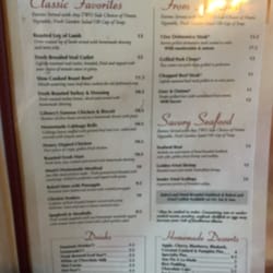 Gibney's Restaurant - Menu at gibneys