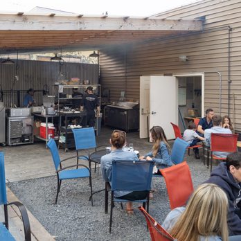 The Cookery - patio waiting area (appetizers only) - Seafood Near Me - Seward, Alaska