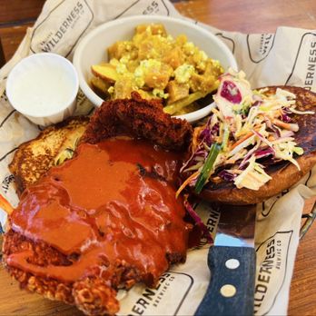 Arizona Wilderness Brewing - Arizona Hot Fried Chicken Sandwich - Breweries Near Me - Gilbert, Arizona