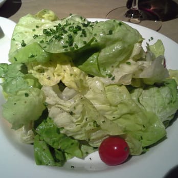 Celadon - butter lettuce salad with cherry tomatoes and tarragon-champagne vinaigrette - Seafood Near Me - Napa, California