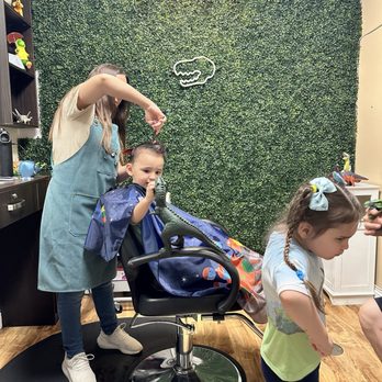 Dino Shears - Handled our 2 year old and 4 year old with grace and patience! - Kids Hair Salons Near Me - North Las Vegas, Nevada Dino Shears - Handled our 2 year old and 4 year old with grace and patience! - Kids Hair Salons Near Me - North Las Vegas, Nevada