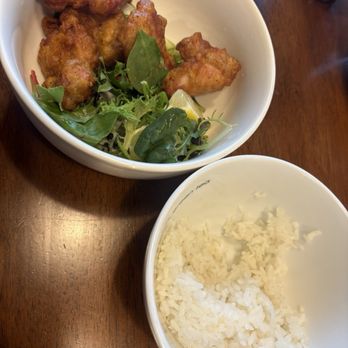 Nana's Green Tea - Chicken Karaage [Large] + side of steamed rice - Japanese Near Me - Las Vegas, Nevada