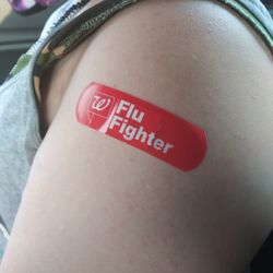Walgreens - My flu shot bandaid.
