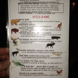 Terry’s Bar and Grill - Wild game menu that is always changing.