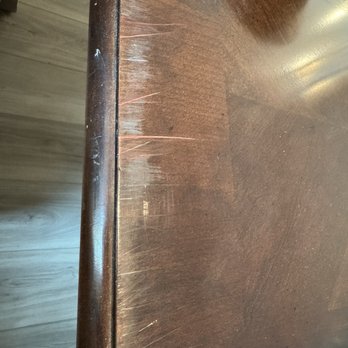 Move 4 Less - Scratched up wooden table - Movers Near Me - Las Vegas, Nevada