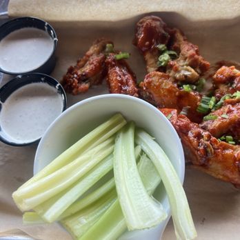 Gameday - Wings with Korean Sticky Sauce - Sports Bars Near Me - Woodstock, Georgia