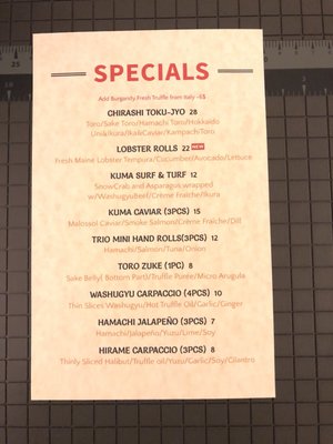Menu photo 8 Shiro Kuma Sushi San Rafael, CA