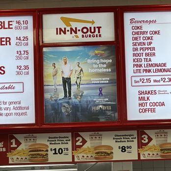 In-N-Out Burger - Basic Menu - Burgers Near Me - Long Beach, California In-N-Out Burger - Basic Menu - Burgers Near Me - Long Beach, California