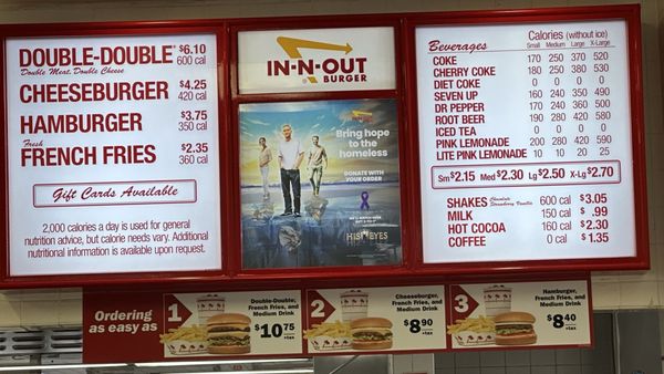 Menu photo 1 In-N-Out Burger Long Beach, CA Menu photo 1 In-N-Out Burger Long Beach, CA