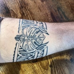 Honu monstera tattoo