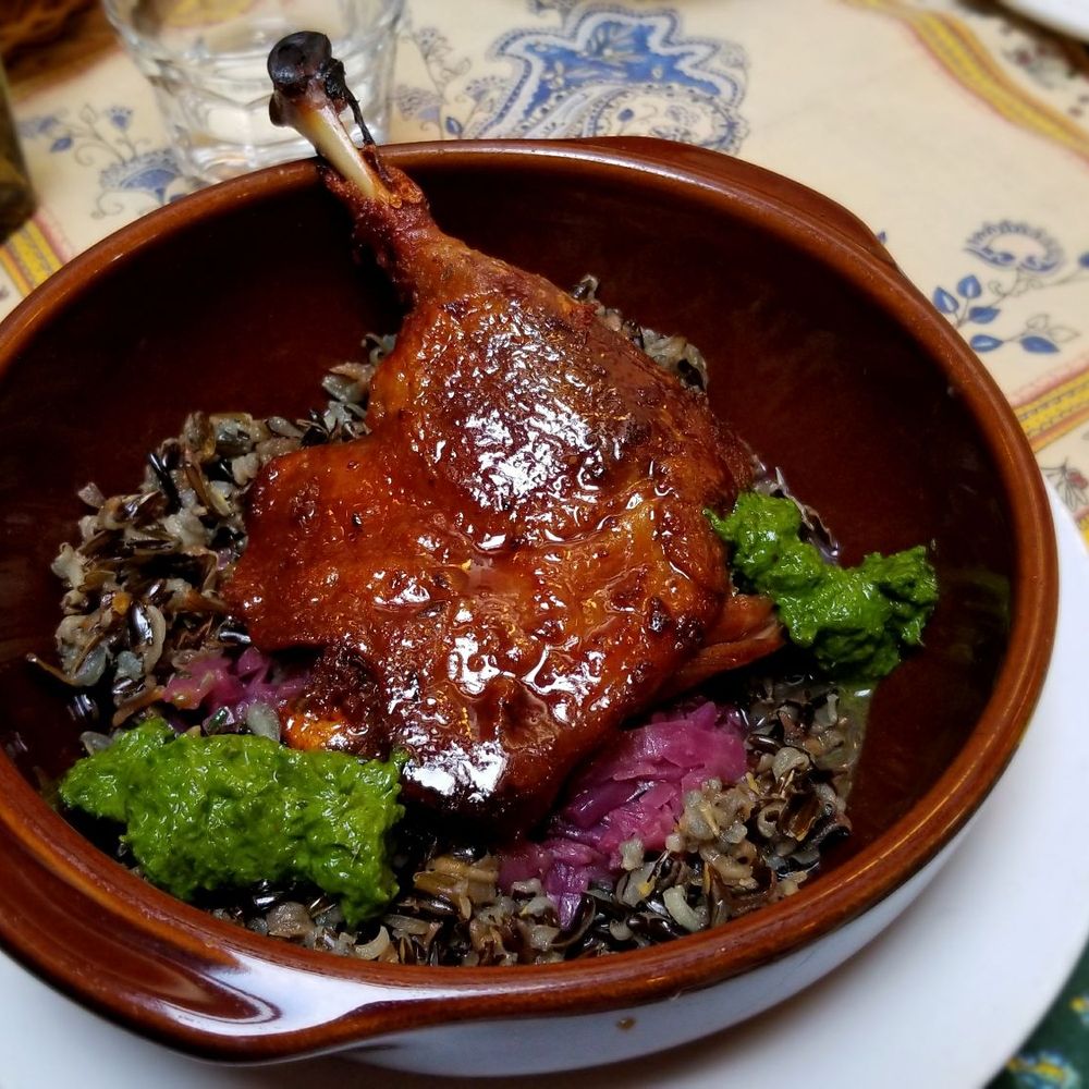 La Palette - Duck confit with wild rice - French Near Me - Toronto, Ontario La Palette - Duck confit with wild rice - French Near Me - Toronto, Ontario