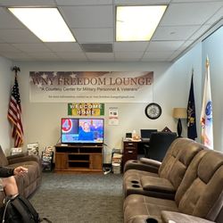 WNY Freedom Lounge - Clean, small, and quiet.  Out of the hustle and bustle of main airport.