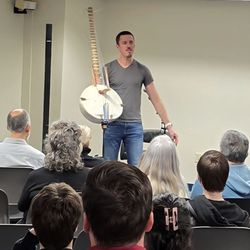 Live Oak Public Libraries - Sean Gaskell talks about the Kora, a 21 stringed West African harp before his concert.