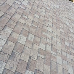 Restructure Roofing and Contracting - Hail and wind damaged roof in Lovejoy. Most hail damaged cannot be seen from the ground. Call Restructure for a free inspection!