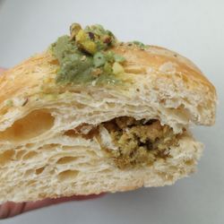 Atelier Rosso Desserterie - Inside the pistachio croissant $4.50.