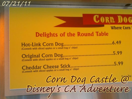 Menu photo 8 Corn Dog Castle Anaheim, CA