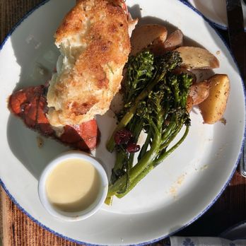 Duke’s Seafood Bellevue - Crab stuffed lobster  with broccolini and potatoes. - Seafood Near Me - Bellevue, Washington