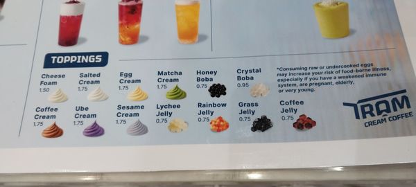Menu photo 7 Tram Cream Coffee 9 Westminster, CA Menu photo 7 Tram Cream Coffee 9 Westminster, CA