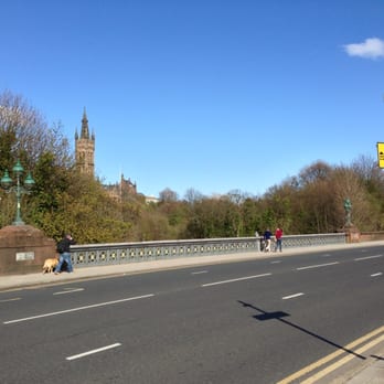 Partick Bridge - Northern side of the bridge with Glasgow Uni in the background - Landmarks & Historical Buildings Near Me - Glasgow, GLG