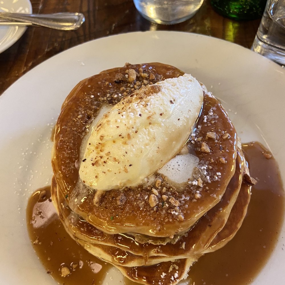 The Smith - Buttermilk Pancakes (bourbon, butterscotch, orange mascarpone, hazelnuts - New American Near Me - Washington, DC, District of Columbia The Smith - Buttermilk Pancakes (bourbon, butterscotch, orange mascarpone, hazelnuts - New American Near Me - Washington, DC, District of Columbia