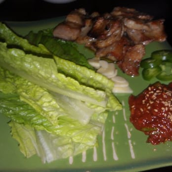 Asahi Restaurant - BBQ pork belly lettuce wraps. - Korean Near Me - Virginia Beach, Virginia