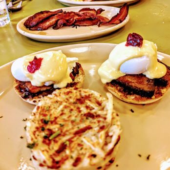 Snooze, an A.M. Eatery - Pork Belly Habenero Benedict, Pepper and maple syrup Bacon. - Breakfast & Brunch Near Me - Overland Park, Kansas Snooze, an A.M. Eatery - Pork Belly Habenero Benedict, Pepper and maple syrup Bacon. - Breakfast & Brunch Near Me - Overland Park, Kansas