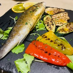 Trattoria da Rino - Grilled Branzino with mixed grilled veggies...10/10