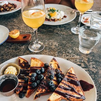 A'Bouzy - Blueberry French toast special - Champagne Bars Near Me - Houston, Texas A'Bouzy - Blueberry French toast special - Champagne Bars Near Me - Houston, Texas