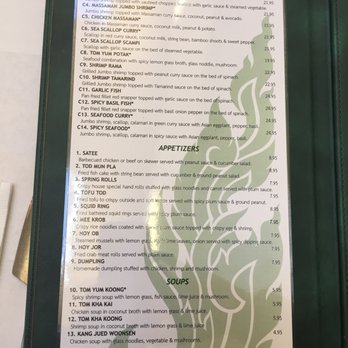 Sarin Thai - Menu 1/3 - Thai Near Me - Greenvale, New York