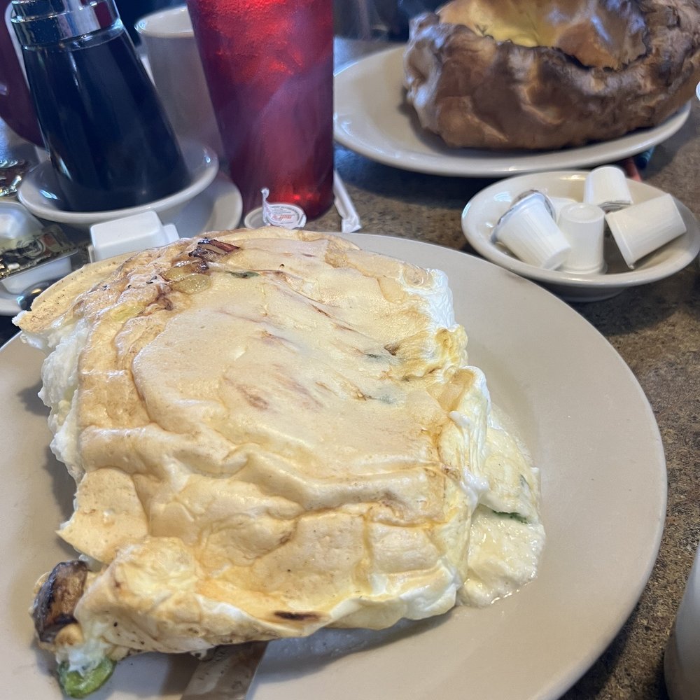 Egg white omelette and baby  Dutch pancake