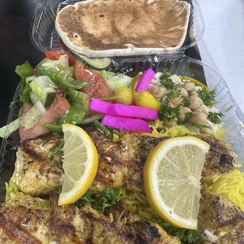 Toastyz Mediterranean Grill - Chicken Kebab plate ! Delicious - Mediterranean Near Me - Glendora, California
