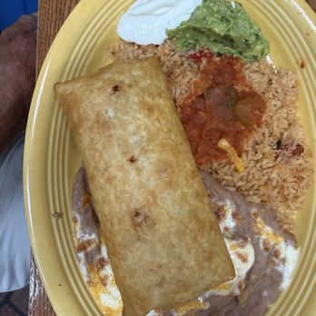 Pancho's - Beef chimichanga, beans and rice - Mexican Near Me - Las Vegas, Nevada Pancho's - Beef chimichanga, beans and rice - Mexican Near Me - Las Vegas, Nevada