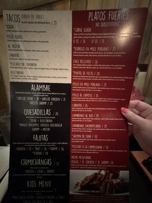 Menu photo 1 Luna Mexican Bar & Grill Murrells Inlet, SC
