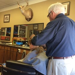 James & Joey Barber Shop - Getting a trim