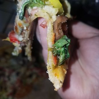 Blaze Pizza - It was in the oven long enough just to melt the cheese. The middle was not cooked. - Salad Near Me - Lancaster, California