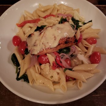 T.J. Stone’s - Grilled Salmon Pasta - Bars Near Me - Alexandria, Virginia T.J. Stone’s - Grilled Salmon Pasta - Bars Near Me - Alexandria, Virginia