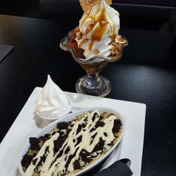 Creams - Cookie dough dessert with ice cream and a special toffee sundae.