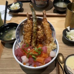 Sashimi aimori tendon set
